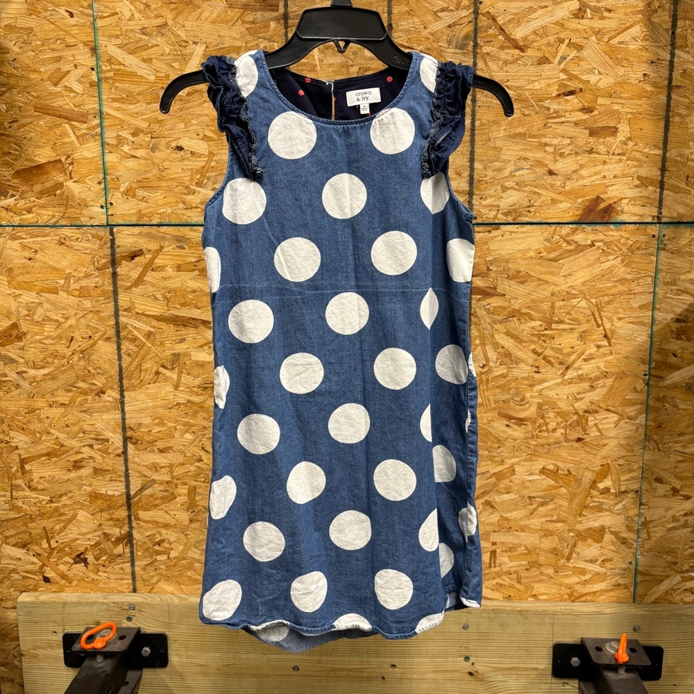 Crown & Ivy polka dot dress, size 12, EUC